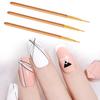3 шт. Кисти для подводки ногтей, резьба по дереву, живопись, легкие многоцелевые, супертонкие, УФ-гелевые кисти, маникюрные инструменты