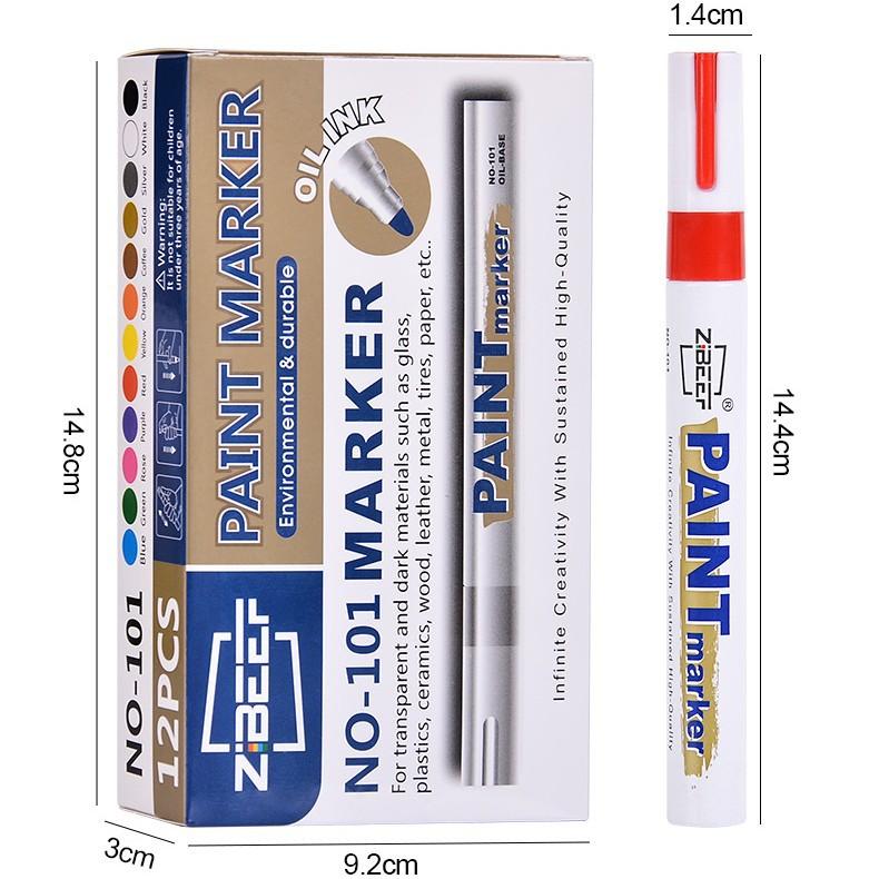 Металлическая ручка для подкраски автомобилей, перманентный золотой маркер для промышленности и искусства, набор маркеров для краски большой емкости