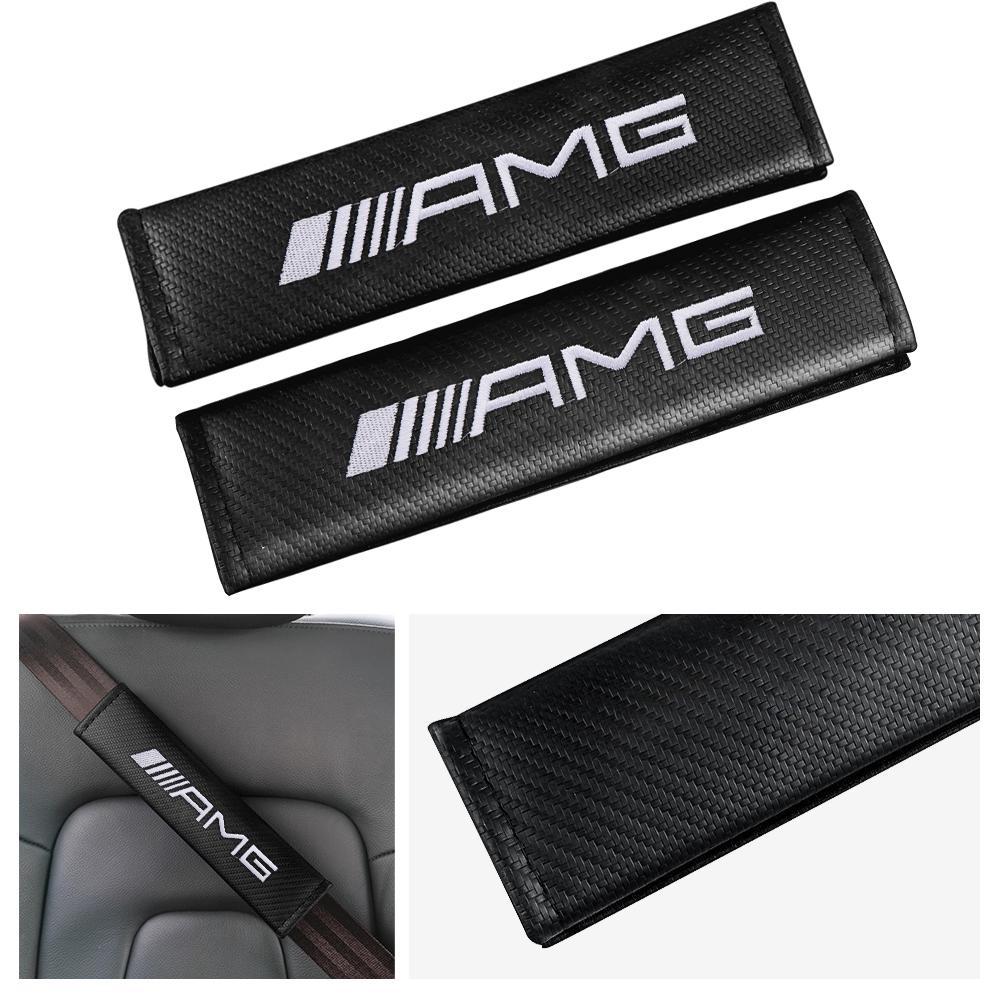 EKR2 Car Seat Belt Cushion Strap Shoulder Protector Pad Mat For Mercedes Benz AMG A B C E G CLASS CLA W211 W203 W204 W210 W124 W205