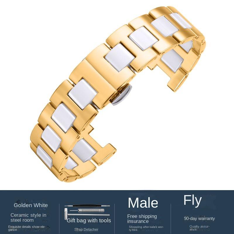 ONEВысококачественный керамический ремешок для часов GC Guess Rossini MK Часы Ремешок 20*11мм 18*10мм 16*8мм Мужской Женский Ремешок Аксессуары для часовMN