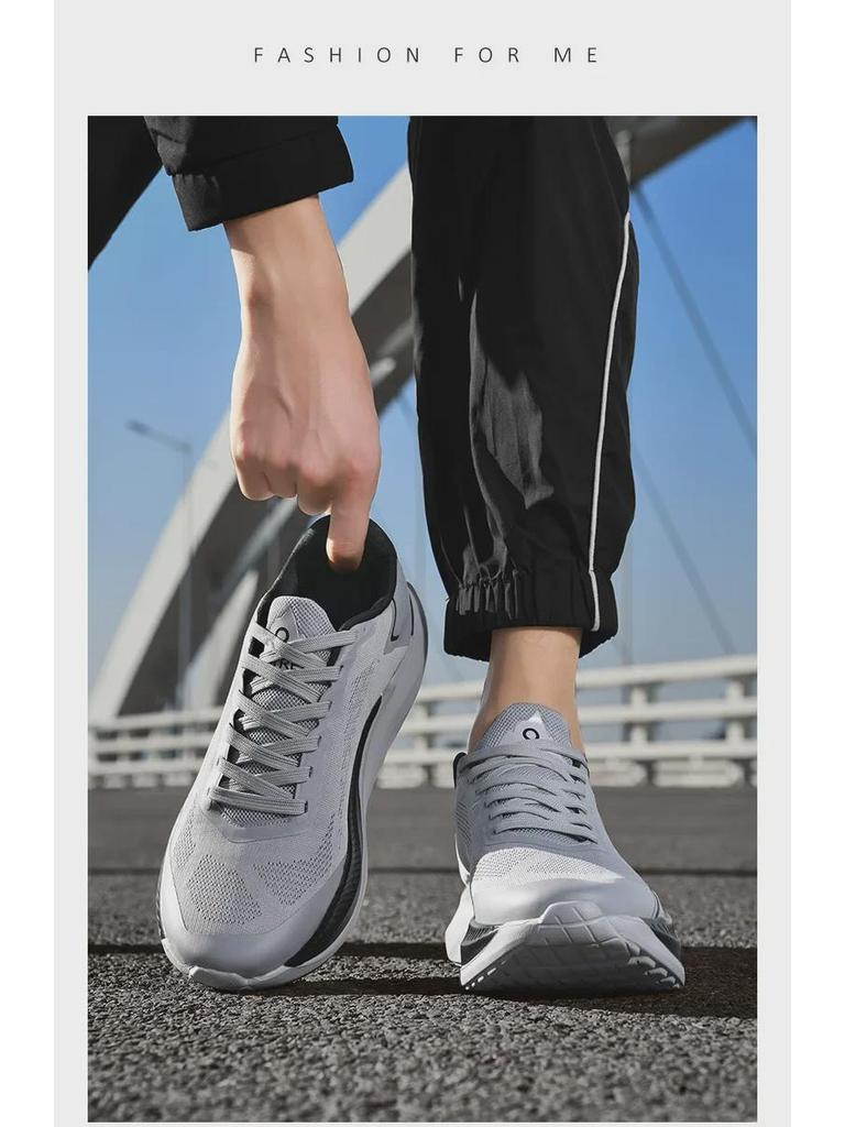 Мужские дышащие кроссовки в корейском стиле на толстой подошве, повседневные кроссовки большого размера