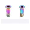 2 Pack Bike Bearing Pulley Wheel Screws Ti Alloy Flat Head Reduce Chain Skipping Rear Derailleur