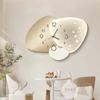 Modern Luxury Wall Clock Silent Quartz Clock for Dining Room Living Room Creative Artistic Metal Home Decor Kitchen Wall Art
