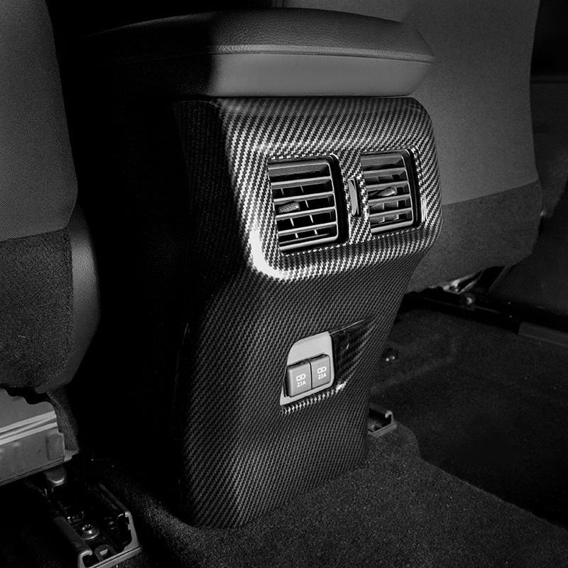 For Toyota RAV4 XA50      2024 2025 Hybrid ABS Car Rear Armrest Air Outlet Trim Panel Pad Cover Sticker