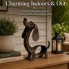 Resin dog sculpture hollow dog ornament home office desktop decoration as a gift for dog lovers