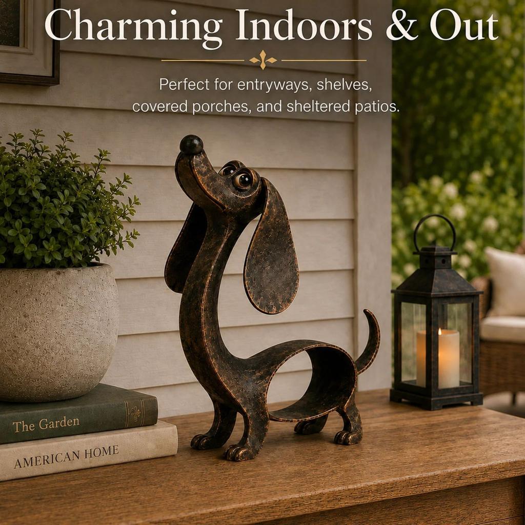 Resin dog sculpture hollow dog ornament home office desktop decoration as a gift for dog lovers