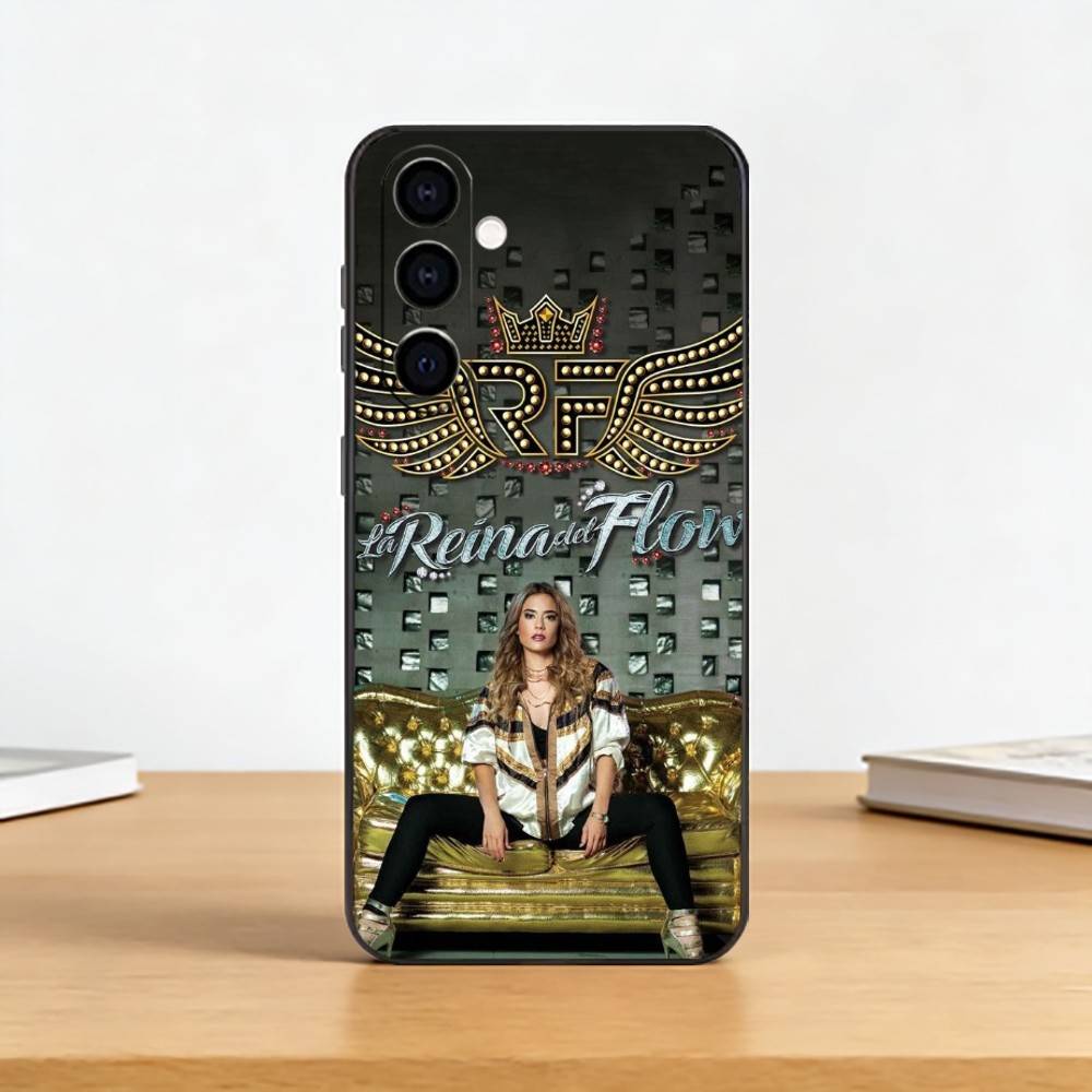 Queen of Flow La-Reina-Del-Flow Phone Case For Samsung Galaxy A73,A72,A71,A70,A53,A52,A51,Others Soft Black Cover