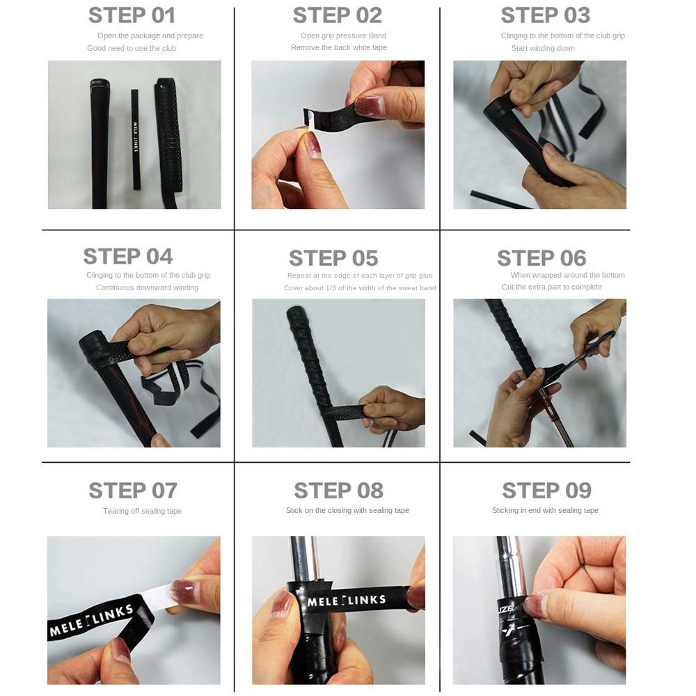 Sweatproof Golf Club Grip Winding Belt Non-slip Golf Club Grip Tape Golf Accessories   Squash