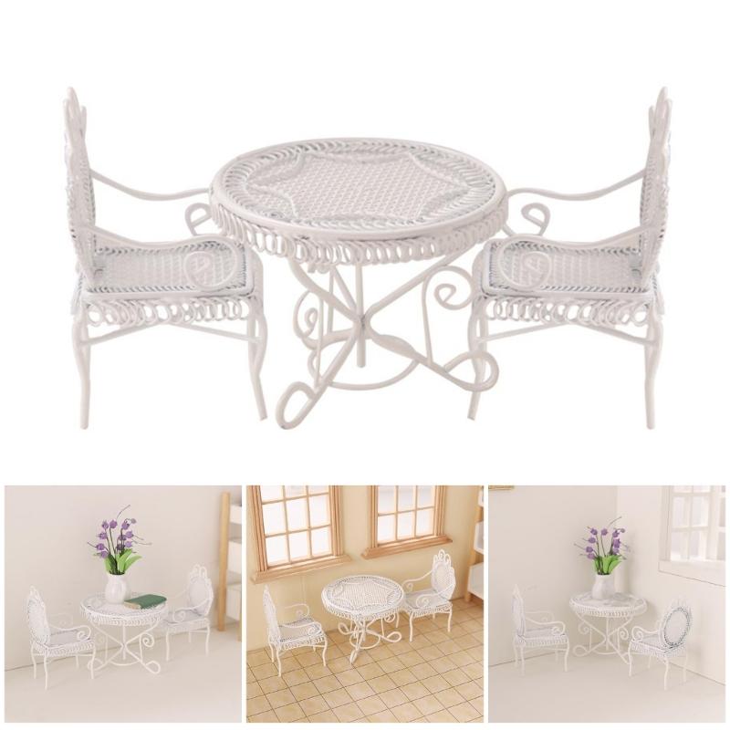 Coffee Table Chair Furniture Model for Dollhouses Living Room Scene Realistic Coffee Table Model for Creative Furniture