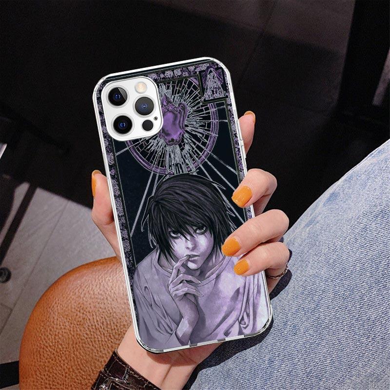 Чехол для телефона N-Note D-Death L Lawliet Для iPhone 17 Air 16 Pro Max 16E 15 + 14 Plus 11 12 13 Mini 7 8 SE Подарок Чехол с принтом Fundas
