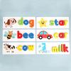 Wooden Alphabet Letter Learning Cards Word Spelling Practice Game Toy English Letters Spelling Card