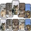 Для iPhone 16 15 X XR Samsung Galaxy S24 S23 Plus Xiaomi Redmi Note 13 12 11 Pro Max 9 10 14 S21 S20 13C OPPO Huawei Cover Art Wild Wolf Phone Case