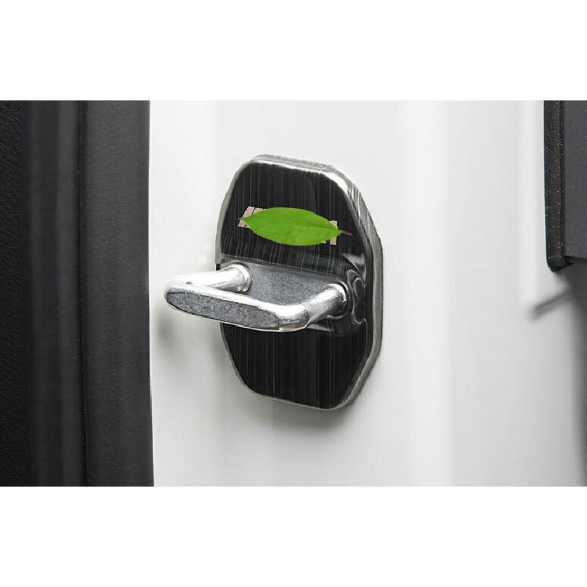 For BMW X1 F48 2016-2022 Black Titanium Door Lock Buckle Protection Trim 4PCS