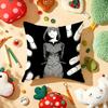 Anime CChainsaw MMan Cushion Cover Plush Fabric Soft DoubleSided Printed Sofa Warm Winter Home Gift Pillow Cover
