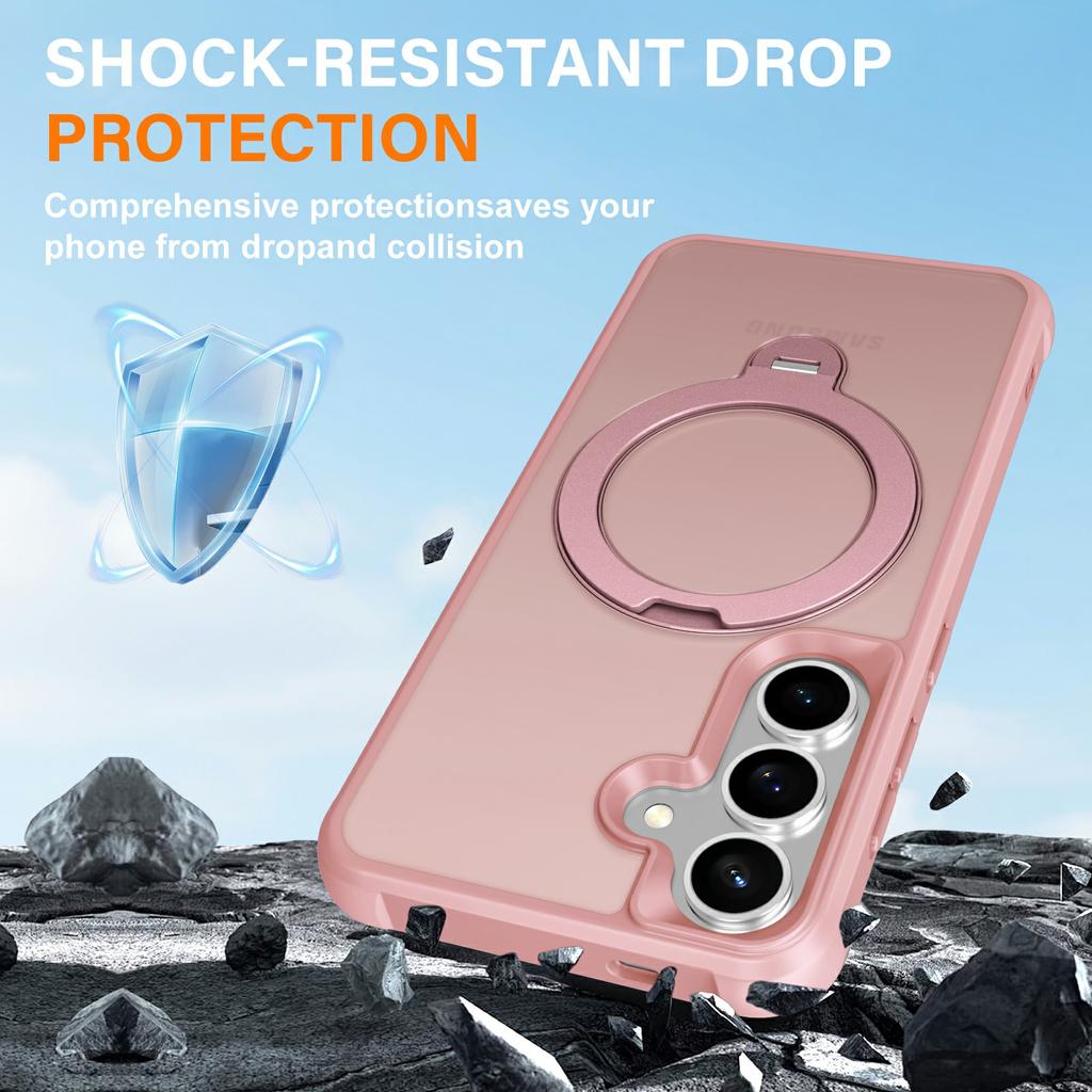 For Samsung Galaxy S26 Magnetic Case Kickstand TPU PC Shockproof Phone Back Cover