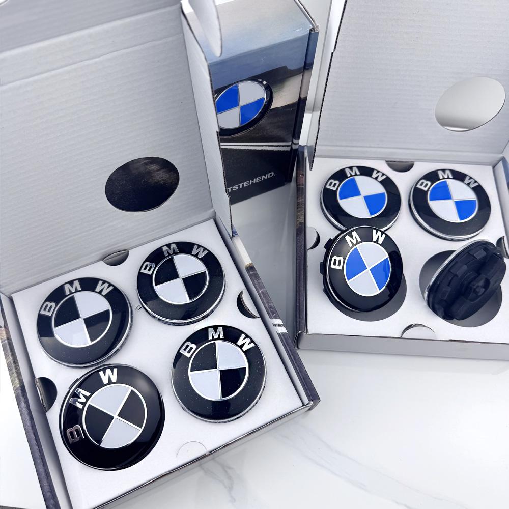 4 шт. мини колпачки на ступицу колеса с плавающим логотипом BMW 68 мм Колпачки ступицы на магнитной левитации Автомобильный сменный аксессуар 1/3/5/7 X1 X3 X5 X6