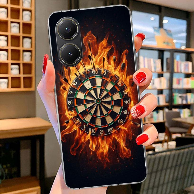 Darts Aesthetics Wire Target Phone Case For Xiaomi Poco F7 Ultra X7 X6 X5 Pro M7 Redmi 15C 15 13C 13 12C 12 10C 10 9A 9C 9T 9 Sh