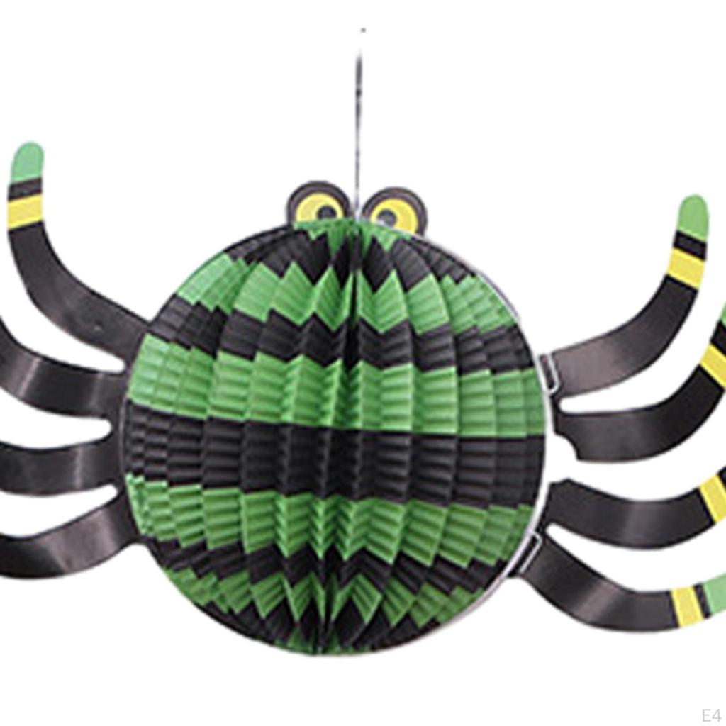 3Pcs Halloween Paper Lantern Hanging Ornament for Outdoor Indoor Doors Walls