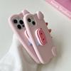Pig Nose Stand Holder Phone Case For iPhone15 14 Pro Max 12 13 11 XS XR Mini Cute Funny Soft Silicone Protective Cover Bracket