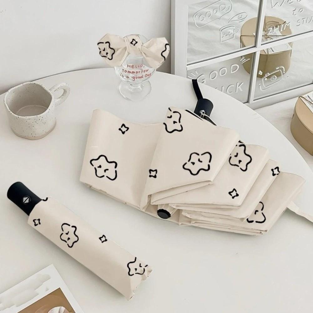 Fully Automatic Portable Folding Umbrella Cartoon Pattern Dual Use Umbrella Travel