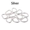 D Ring Metal Webbing Strap Leather Handbag Belt Buckle Craft 10pcs