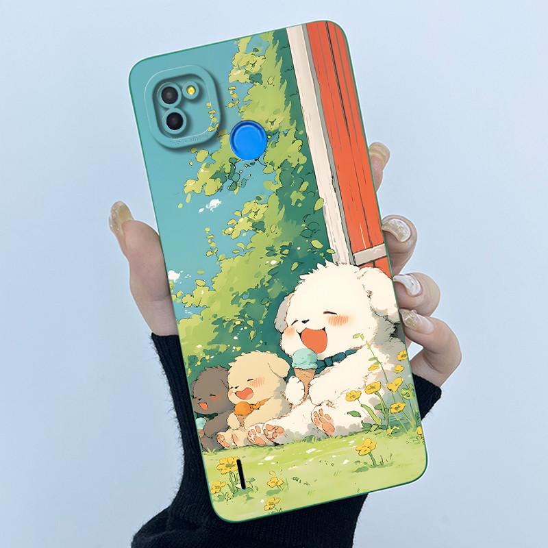 Чехол для Tecno Pop 4 Lte, Жидкий силикон, Модный, Простой, Масляная живопись, Цветочная задняя крышка для телефона Techno Pop4 Air, BC1s