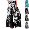 Ayollar uchun 9-pantalon Kundalik Keng Yuqori Bel Paxta Zig'ir Keng Oyoqli Uzun Cho'ntakli Shim