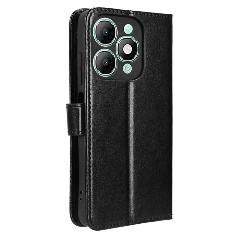 Для itel A90 4G Чехол Текстура Crazy Horse PU Кожа Чехол-кошелек для телефона