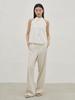 NOUVE Halter Two-Tuck Blouse - Ivory
