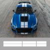 Для Ford Mustang Ecobosst Shelby GT Автомобильные Наклейки на Капот Крышу Хвост PVC Полосы Стайлинг Виниловая Пленка Декор Наклейки Комплект Авто Аксессуары