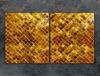 Glass protective plate for the stove 2x45x52 Honey