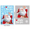 2024 Christmas Decorative Glass Window Stickers Santa Claus Snowman Elk Scene Layout Electrostatic Wall Sticker Happy New Year