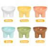 Cute Dog Cat Bowls Elevated High Foot Small Pets Neck Protector Food Water Bowl Anti-tip Pet Feeding Dessert Snack Dish Feeder