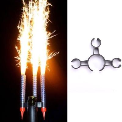 Зажим для бутылки ледяного фонтана для вина или шампанского, 3 зажима для свечей, бенгальский огонь, черный