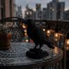 3D-печатная статуэтка вороны Поделки Готический стиль Украшения-вороны Подарки Модель вороны Симуляция Балкон
