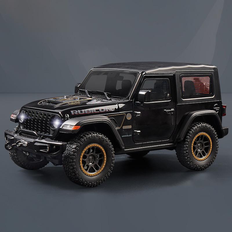 1:18 Рубикон Мипон УАЗ Хантер Модель Машинки Игрушка Сплав Литье под Давлением Открывающиеся Двери Внедорожник Звук Свет Модели Транспортных Средств для Детей Подарки