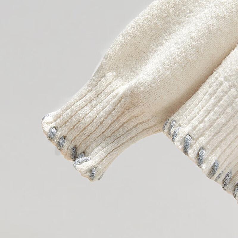 Women's Cozy Wool Blend Round Neck Knitted Cardigan