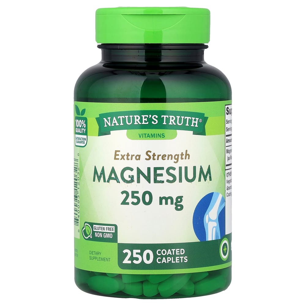 Nature's Truth Magnesium Extra Strength 250mg Coated Tablets, 250 Count