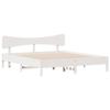 VidaXL Cadre de lit sans matelas blanc 180x200 cm bois massif de pin, lit, meuble de chambre à coucher, lit en bois, lit 3328224