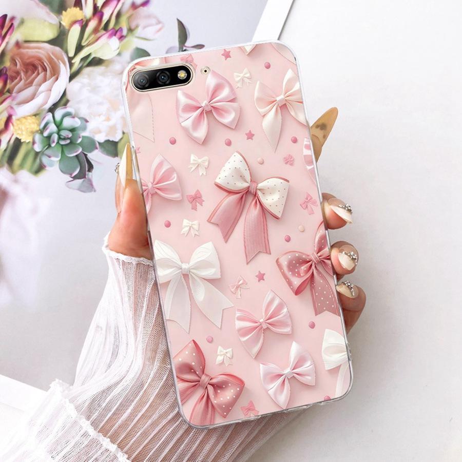 For Huawei Y7 Pro 2018 Case Y7Prime Cover Butterfly Silicone Soft Back Case For Huawei Y7 Y 7 2018 Phone Case Protective Shells