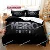 Metro exodus Bedding Set Printed single Comforter Quilt Bed Cover Duvet Cover Pillow Case 3 Pieces Sets Kids Adult Size Game Bed