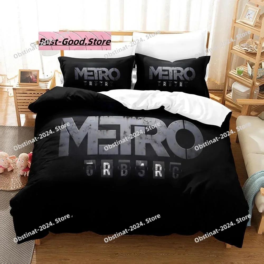 Metro exodus Bedding Set Printed single Comforter Quilt Bed Cover Duvet Cover Pillow Case 3 Pieces Sets Kids Adult Size Game Bed