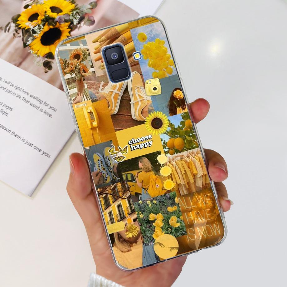 Чехлы для Samsung Galaxy A6 2018 задняя крышка телефона SM-A600 A600F для samsung A6 plus 2018 A605 A605F A6+ Fundas защитный чехол
