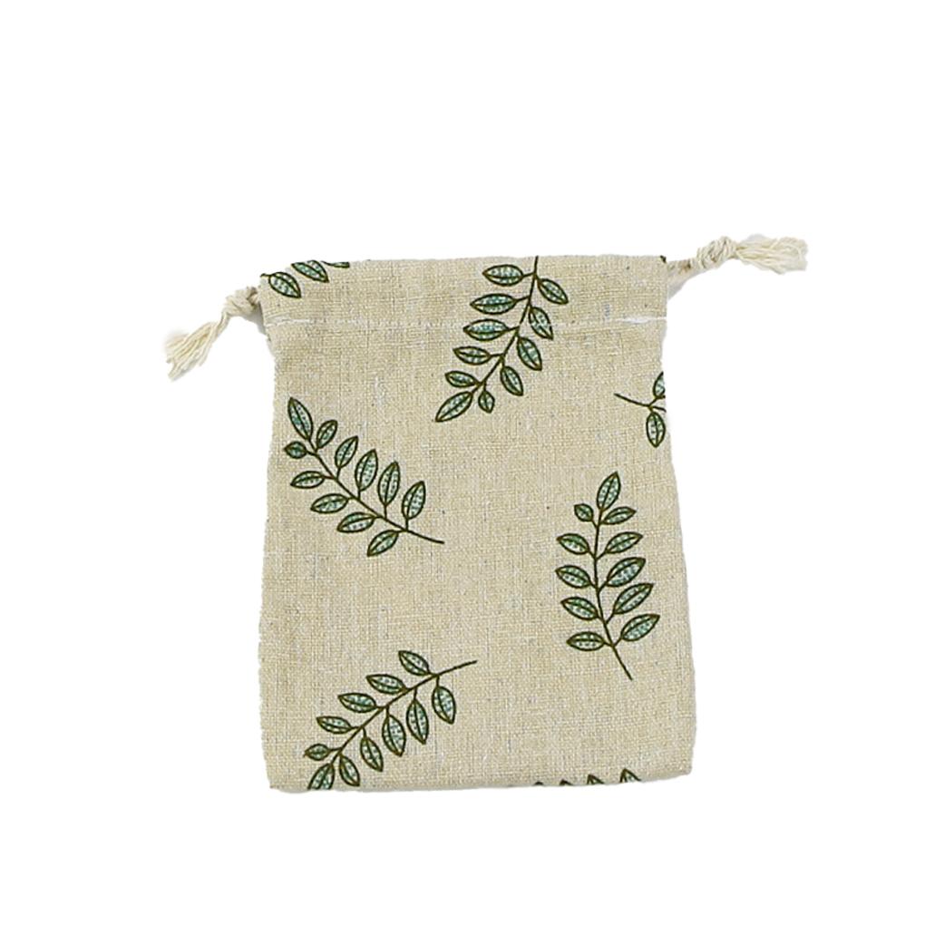 Сумка на шнурке, многоразовая, из хлопка и льна, для конфет, закусок, держатель для украшений, настольный органайзер для печенья, защитник для подарков