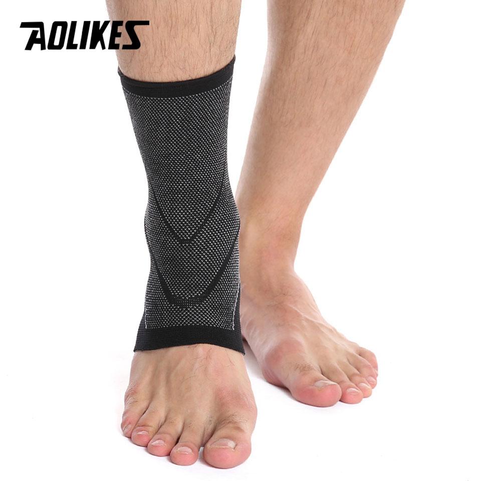 AOLIKES Sport Ankle Support Protector Compression Ankle Brace Cotton Comfort Anti Sprain Basketball Football Foot Safety