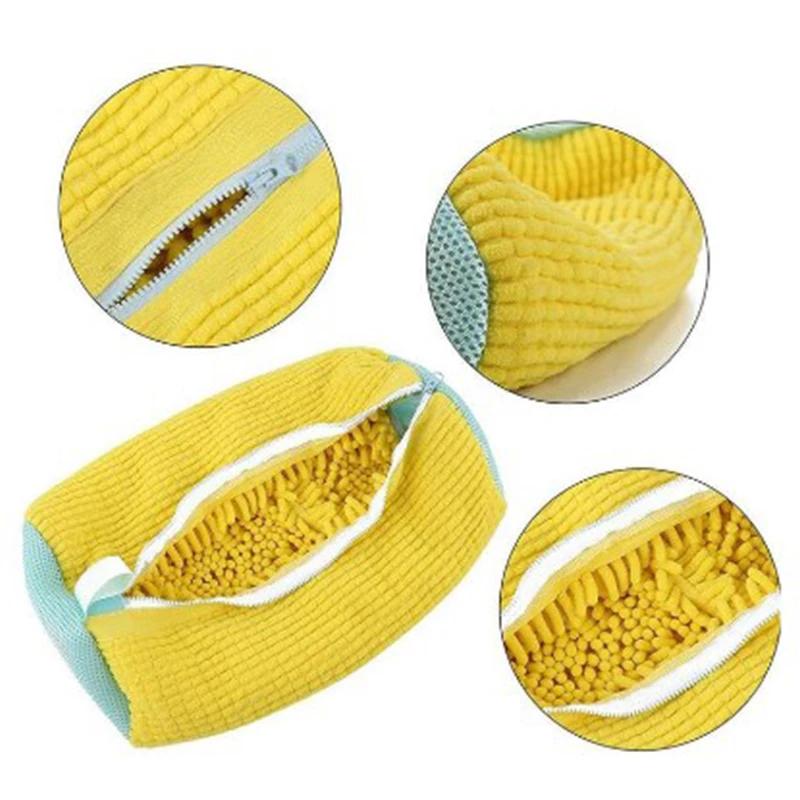 Мешок для стирки обуви, устойчивый к деформации, мешок для стирки обуви в стиральной машине, мешки для сушки, сетка для стирки из хлопка, пушистые волокна