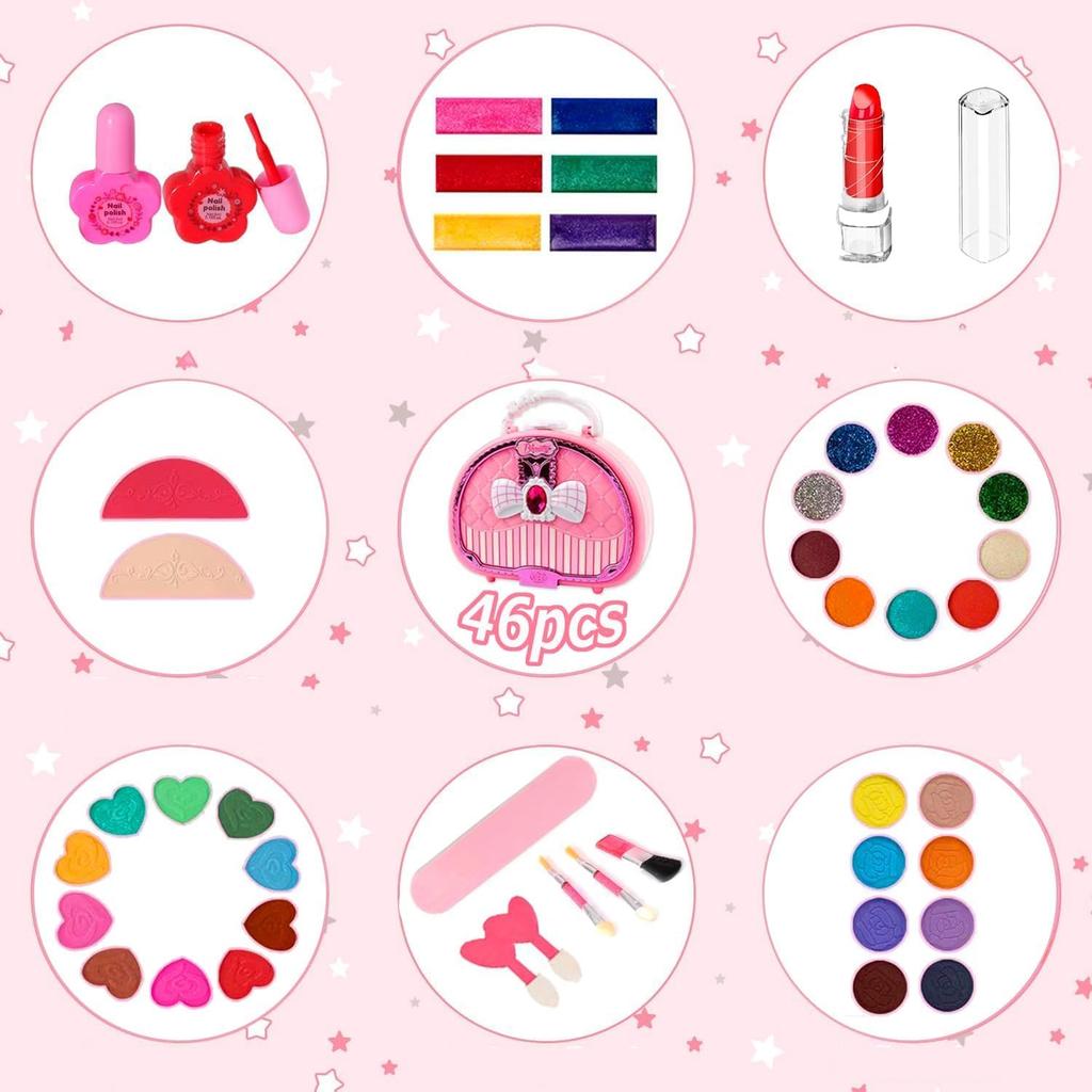 Kabeila Makeup Set for Kids Makeup Makeup Elementary School Makeup Cosmetic Princess Makeup Makeup Christmas Ages Popular Gift Girls, Toy, Set, Toy,