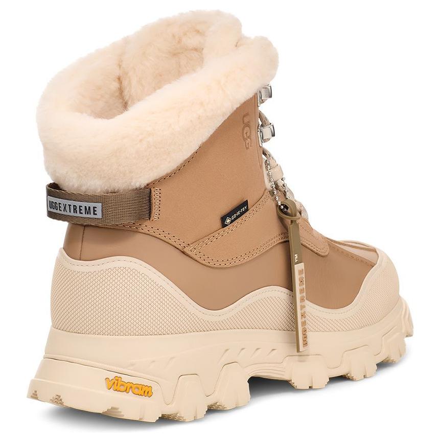 UGG Короткие зимние сапоги с круглым носком и цветными тканями, женские сапоги, песочные 1169032-SAN