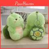 Delightful Turtle Plush Bag Charm Keychain Stuffed Animal In Vibrant Green