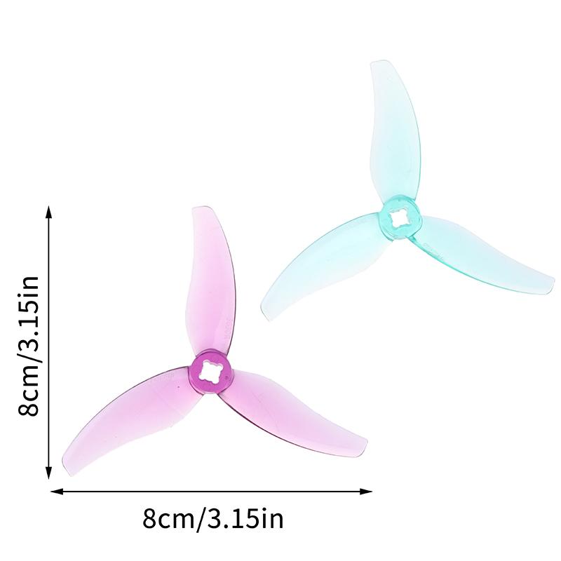 4Pcs 3630 3.6X3X3 3-Blade Pc Propeller 2 Positive + 2 Negative For Fpv Freestyle 3.5Inch Drone Propellers